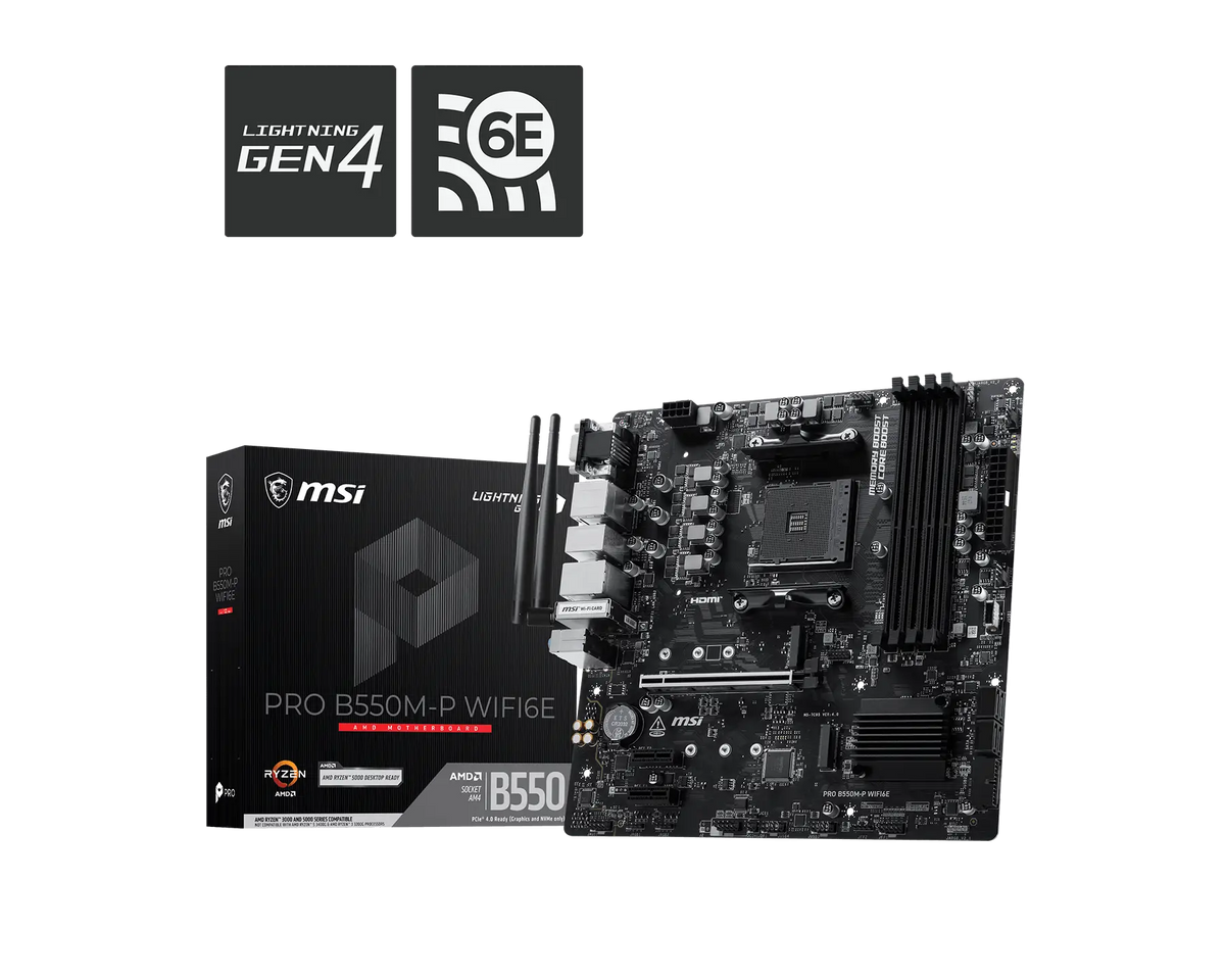 MSI PRO B550M-P WIFI 6E MOTHERBOARD