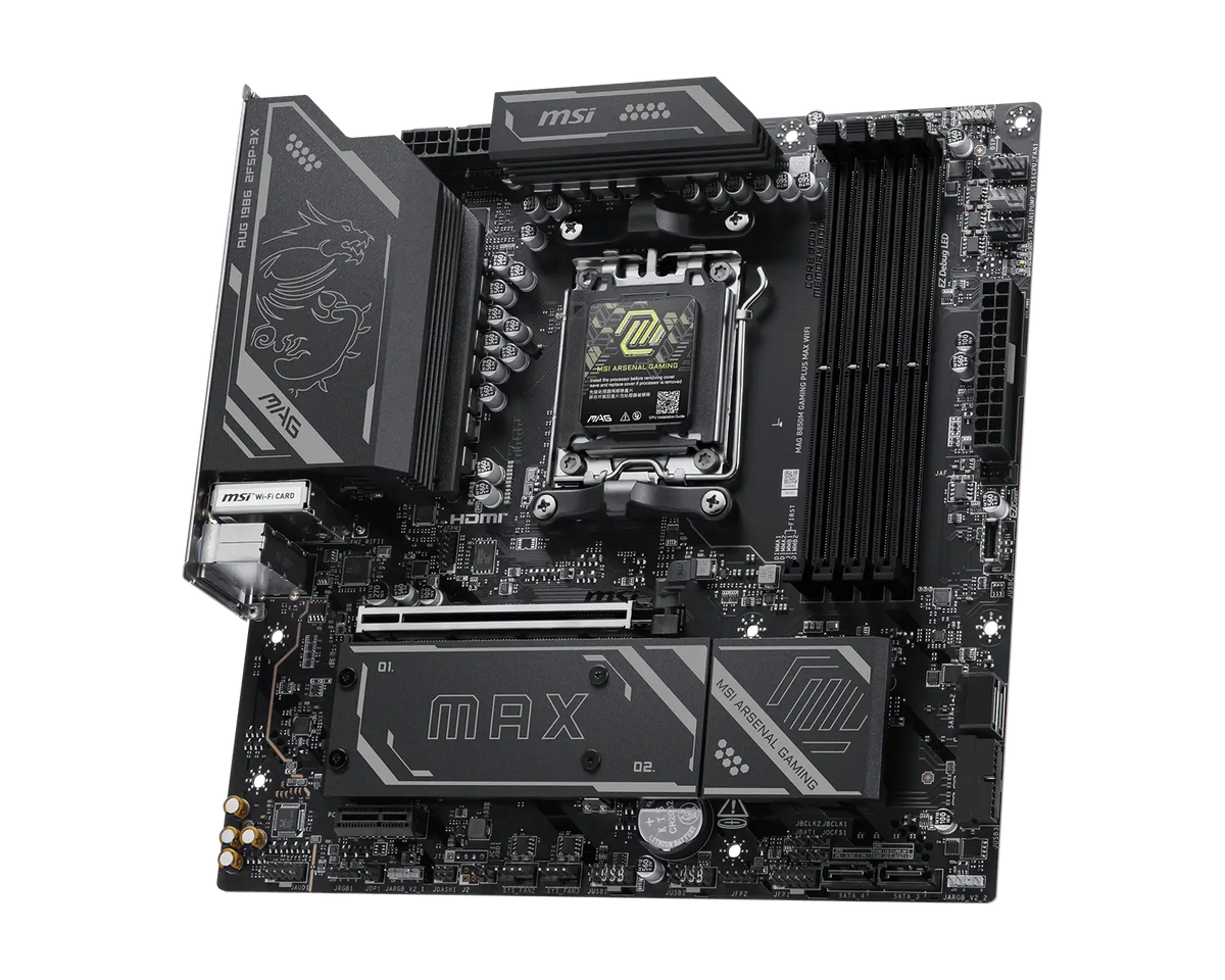 MSI MAG B850M GAMING PLUS MAX WIFI MOTHERBOARD