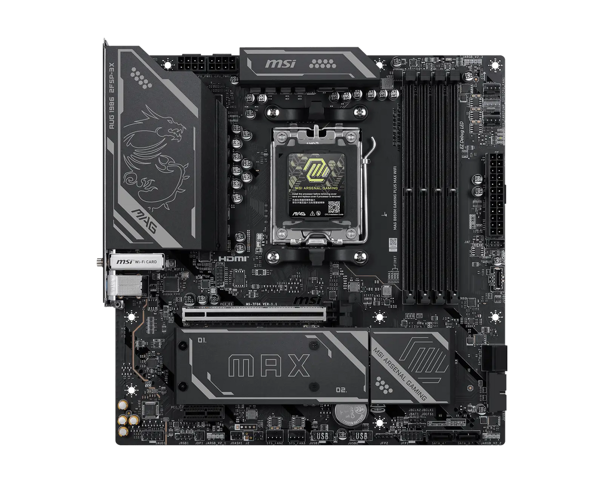 MSI MAG B850M GAMING PLUS MAX WIFI MOTHERBOARD