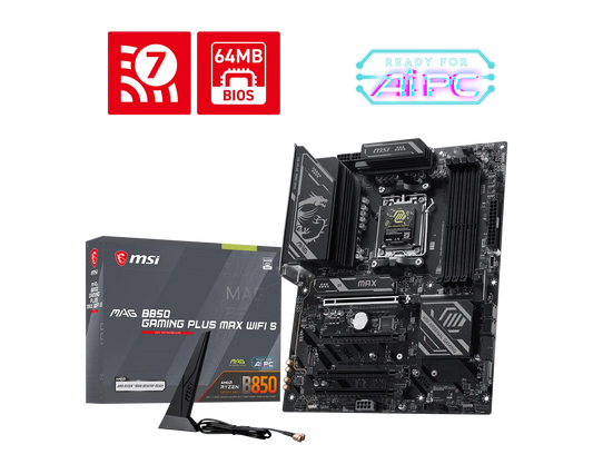 MSI B850 GAMING PLUS MAX WIFI S MOTHERBOARD