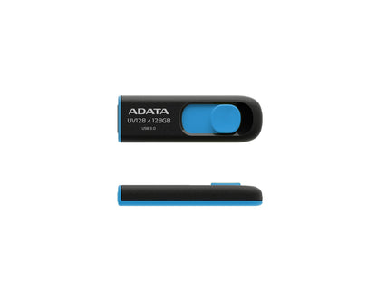 32GB ADATA UV128 USB3.2 (GEN1) FLASH DRIVE BLACK/BLUE