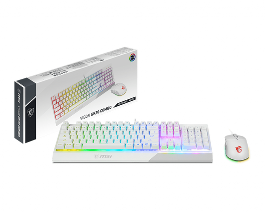 MSI VIGOR GK30 WHITE GAMING KEYBOARD & MOUSE COMBO PACK
