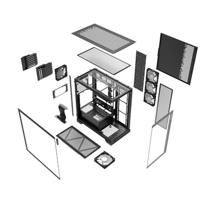 ADATA XPG INVADER X BLACK GAMING CASE (5xFANS)