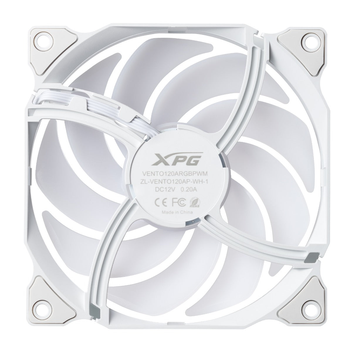 ADATA XPG VENTO R ARGB PWM REVERSE FLOW WHITE FAN (3 PACK)
