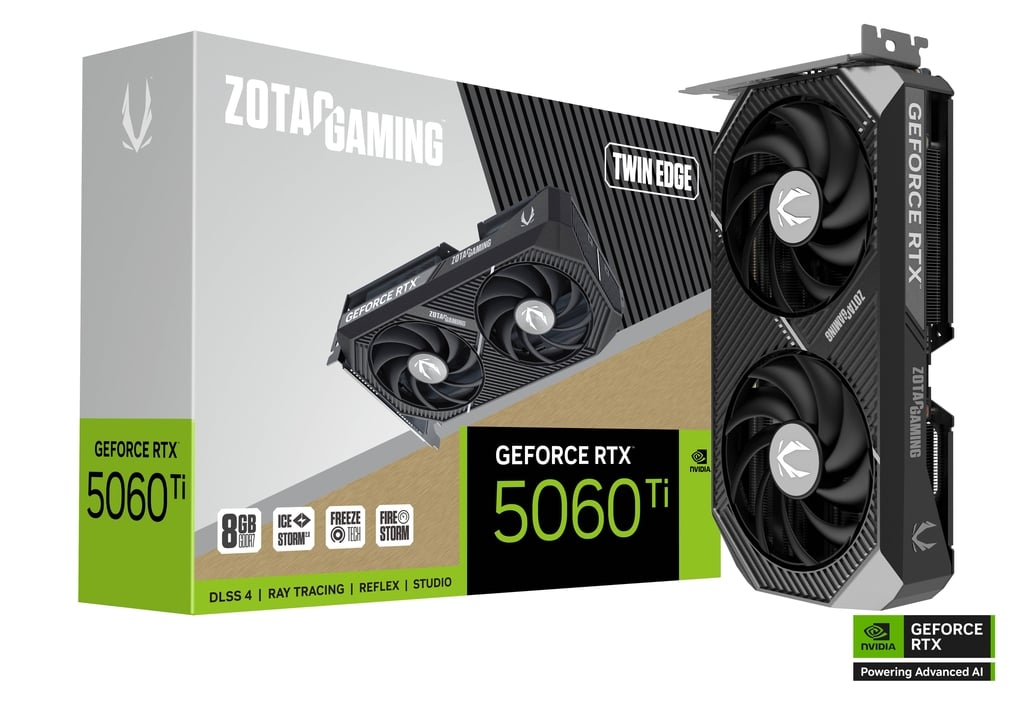 8GB ZOTAC RTX 5060Ti TWIN EDGE GPU