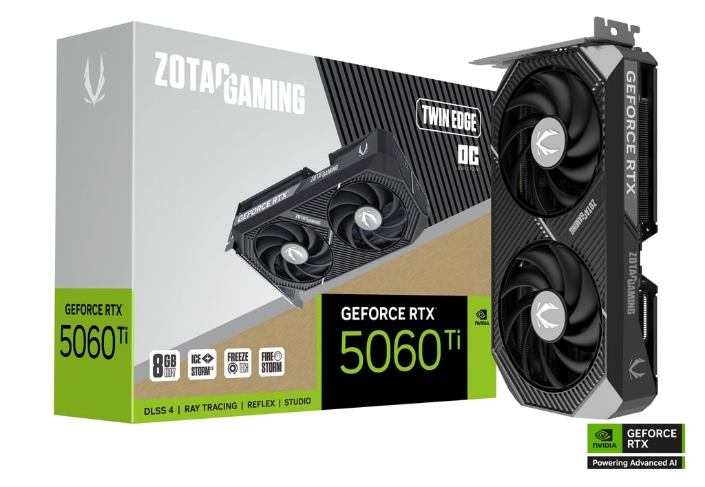 8GB ZOTAC RTX 5060Ti TWIN EDGE OC GPU