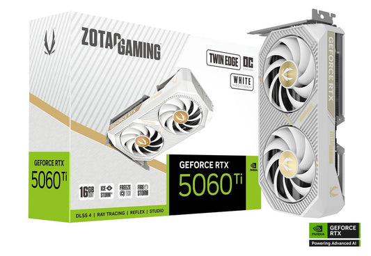 16GB ZOTAC RTX 5060Ti TWIN EDGE OC WHITE EDITION GPU