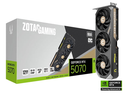 12GB ZOTAC RTX 5070 SOLID OC GPU