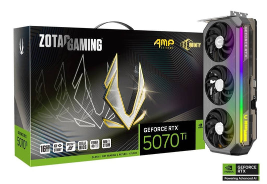 16GB ZOTAC RTX 5070Ti AMP EXTREME INFINITY GPU