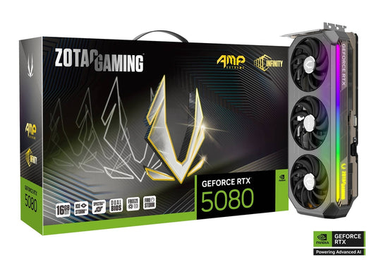 16GB ZOTAC RTX 5080 AMP EXTREME INFINITY GPU