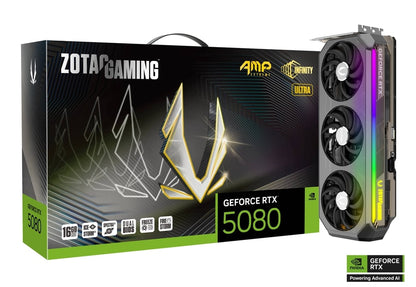 16GB ZOTAC RTX 5080 AMP EXTREME INFINITY ULTRA GPU